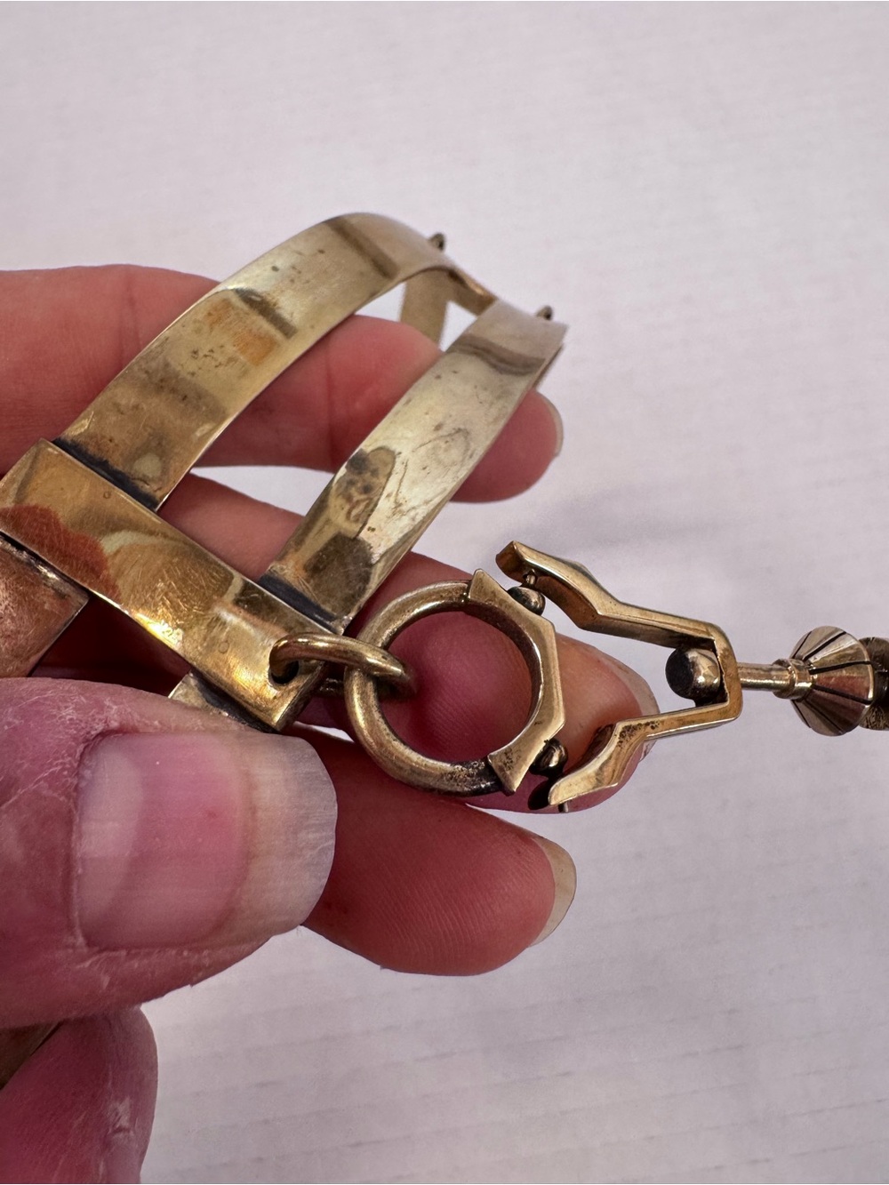 Cross Collar With CRYSTAL, from Jan Hilmer color Brass - Picture 6 of 8